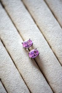 Elena Pink Stud Earrings