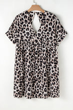 Load image into Gallery viewer, Leopard Keyhole Back Babydoll Dress
