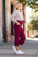 Load image into Gallery viewer, Ready to Ship | The Courtney - Maroon High Waisted Gaucho Pants - ROUND 2
