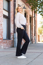 Load image into Gallery viewer, PreOrder | The Madison - Black Straight Leg Leggings with Pockets
