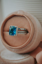 Load image into Gallery viewer, Dinah Blue Topaz 3PC Ring Set
