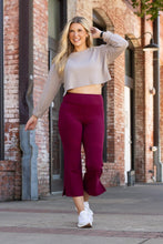 Load image into Gallery viewer, Ready to Ship | The Courtney - Maroon High Waisted Gaucho Pants - ROUND 2
