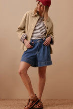 Load image into Gallery viewer, Plaid Lined Collar Trench
