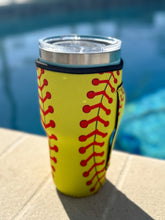 Load image into Gallery viewer, Tumbler Sleeve With Handle "Softball"
