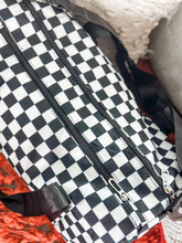 Load image into Gallery viewer, Checkered Duffle Bag "Black
