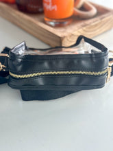 Load image into Gallery viewer, Chelsey Clear Stadium Bag "Black"
