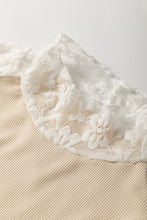 Load image into Gallery viewer, Ribbed Floral Lace Sleeve Top
