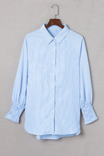 Load image into Gallery viewer, Stripe Shirred Cuff Shirt
