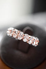 Load image into Gallery viewer, Madelyn Oval Cut Rose Gold Ring Band
