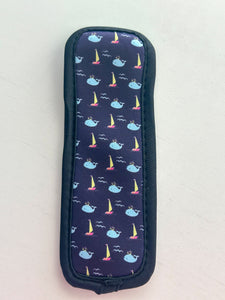 Neoprene Popsicle Holder “Whales & Boats”