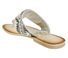 Load image into Gallery viewer, Amare Beaded Sandals in Silver

