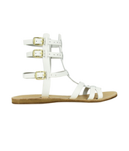 Load image into Gallery viewer, Argos Leather Sandals in White
