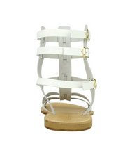 Load image into Gallery viewer, Argos Leather Sandals in White
