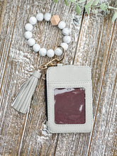 Load image into Gallery viewer, Wendy Wristlet Wallet Keychain &quot;Gray&quot;
