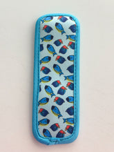 Load image into Gallery viewer, Neoprene Popsicle Holder “Blue Fish”
