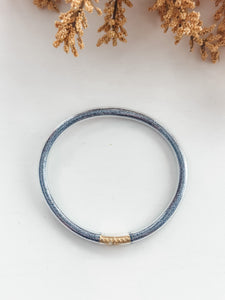 Gili Jelly "Dark Silver" Glitter Bracelet