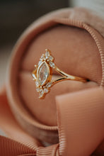 Load image into Gallery viewer, Lilou Marquise Cut Rose Gold Ring
