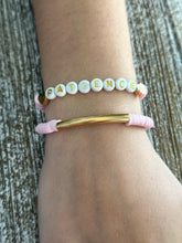 Load image into Gallery viewer, Heishi Bracelet Set "Patience" Baby Pink

