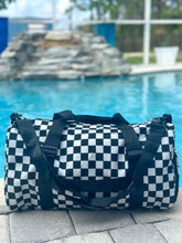 Load image into Gallery viewer, Checkered Duffle Bag "Black
