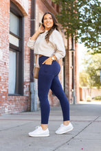 Load image into Gallery viewer, PreOrder | Navy Full Length with Pocket Leggings  - Luxe Leggings by Julia Rose®
