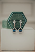 Load image into Gallery viewer, Rivi Sapphire Teardrop Earrings
