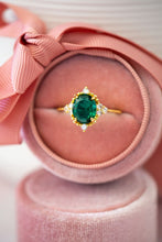Load image into Gallery viewer, Ione Emerald Gold Ring
