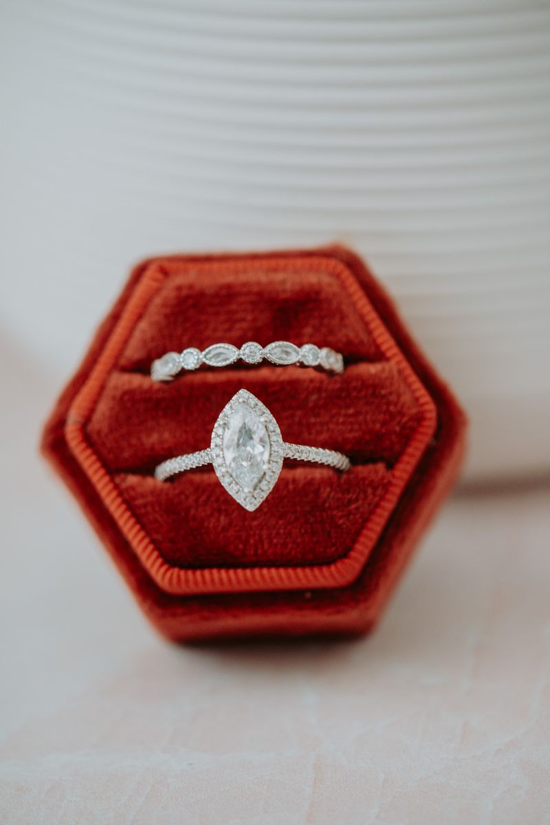 Celestine Marquise Cut 2PC Ring Set