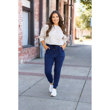 Load image into Gallery viewer, *Ready to Ship | The Nora Navy Joggers  - Luxe Leggings by Julia Rose®
