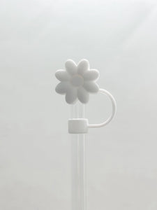 Straw Cover 10MM "White Flower"