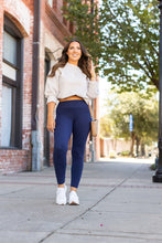 Load image into Gallery viewer, PreOrder | Navy Full Length with Pocket Leggings  - Luxe Leggings by Julia Rose®
