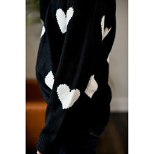 Load image into Gallery viewer, PreOrder | The Stephanie - Acrylic V Neck Heart Sweater
