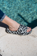 Load image into Gallery viewer, Ready to Ship | Gray Leopard Insanely Comfy -Beach or Casual Slides
