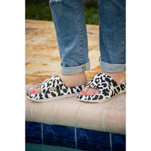 Load image into Gallery viewer, Ready to Ship | White Leopard Insanely Comfy -Beach or Casual Slides
