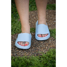 Load image into Gallery viewer, Ready to Ship | Light Blue Insanely Comfy -Beach or Casual Slides
