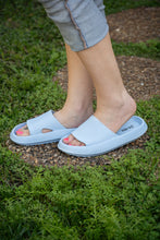 Load image into Gallery viewer, PreOrder | Blue Insanely Comfy -Beach or Casual Slides

