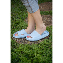 Load image into Gallery viewer, Ready to Ship | Light Blue Insanely Comfy -Beach or Casual Slides
