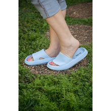 Load image into Gallery viewer, Ready to Ship | Light Blue Insanely Comfy -Beach or Casual Slides
