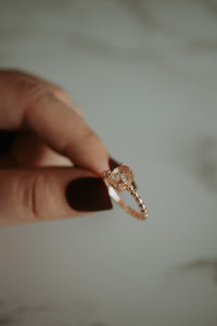 Kaia Rose Gold Champagne Morganite Ring