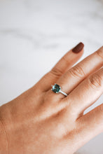 Load image into Gallery viewer, Kyle Tourmaline Mini Cushion Cut Sterling Silver Ring
