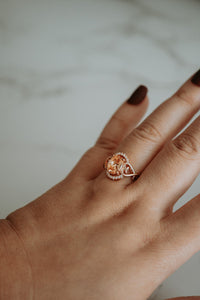 Kaiser Rose Gold Champagne Morganite Ring