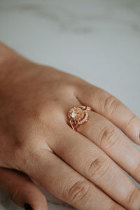 Kaiser Rose Gold Champagne Morganite Ring