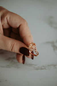 Kaiser Rose Gold Champagne Morganite Ring