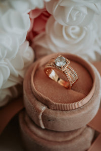 Vale Round Brilliant Cut Rose Gold Ring