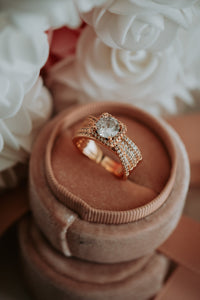 Vale Round Brilliant Cut Rose Gold Ring