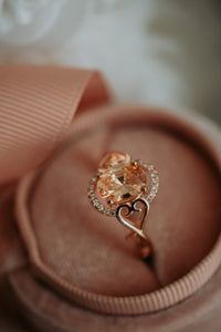 Kaiser Rose Gold Champagne Morganite Ring