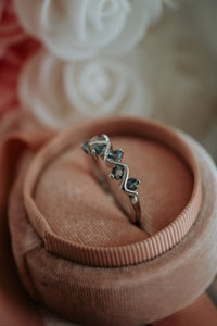 Jada Tourmaline Sterling Silver Ring Band