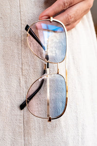 PreOrder | The Alex Gold/ Pink Blue  - High Quality Unisex Aviator Sunglasses*