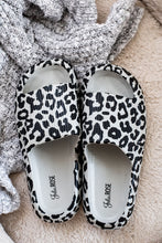 Load image into Gallery viewer, Ready to Ship | Gray Leopard Insanely Comfy -Beach or Casual Slides
