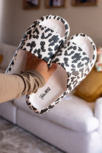 Load image into Gallery viewer, Ready to Ship | White Leopard Insanely Comfy -Beach or Casual Slides
