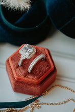 Load image into Gallery viewer, Radiant Majesty 2PC Silver Ring Set
